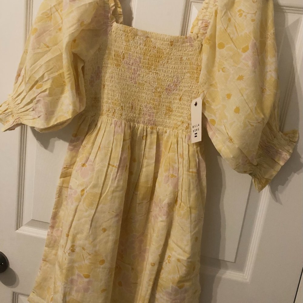 Billabong Yellow Floral Dress - Picture 10 of 12